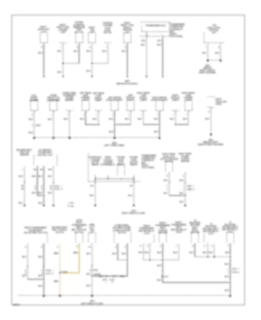 Ground Distribution Wiring Diagram 5 of 5 for Honda Crosstour EX 2013