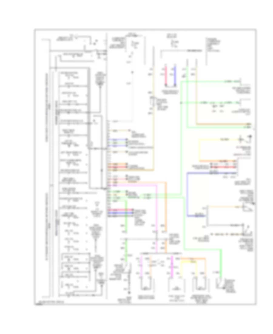 Instrument Cluster Wiring Diagram 1 of 2 for Honda Crosstour EX 2013