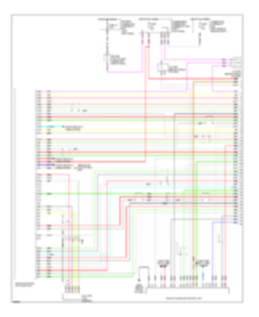 2.4L, Navigation Wiring Diagram (1 of 6) for Honda Crosstour EX 2013