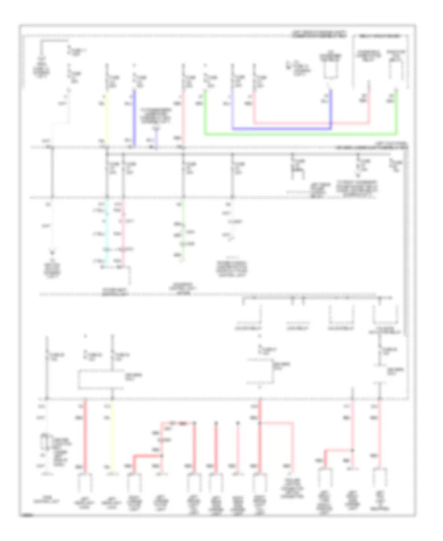 2.4L, Power Distribution Wiring Diagram (4 of 7) for Honda Crosstour EX 2013