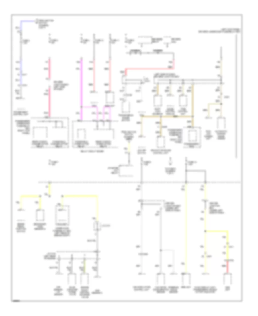 2.4L, Power Distribution Wiring Diagram (6 of 7) for Honda Crosstour EX 2013