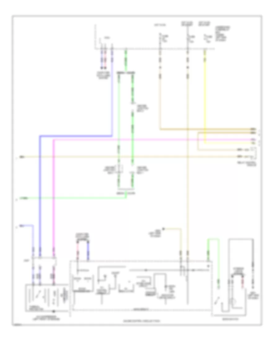 Automatic AC Wiring Diagram, Except Hybrid (2 of 3) for Honda Civic EX-L 2014