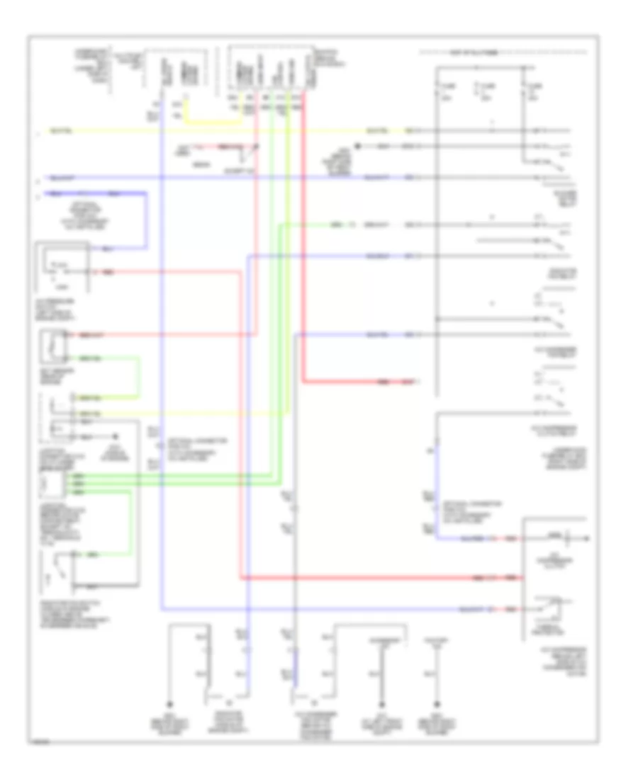 Manual AC Wiring Diagram, Except Hatchback  Hybrid (2 of 2) for Honda Civic Si 2005