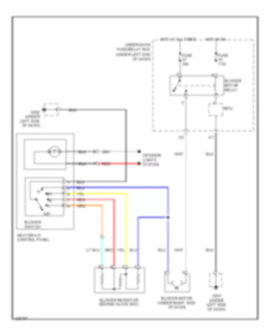Heater Wiring Diagram for Honda Fit 2010
