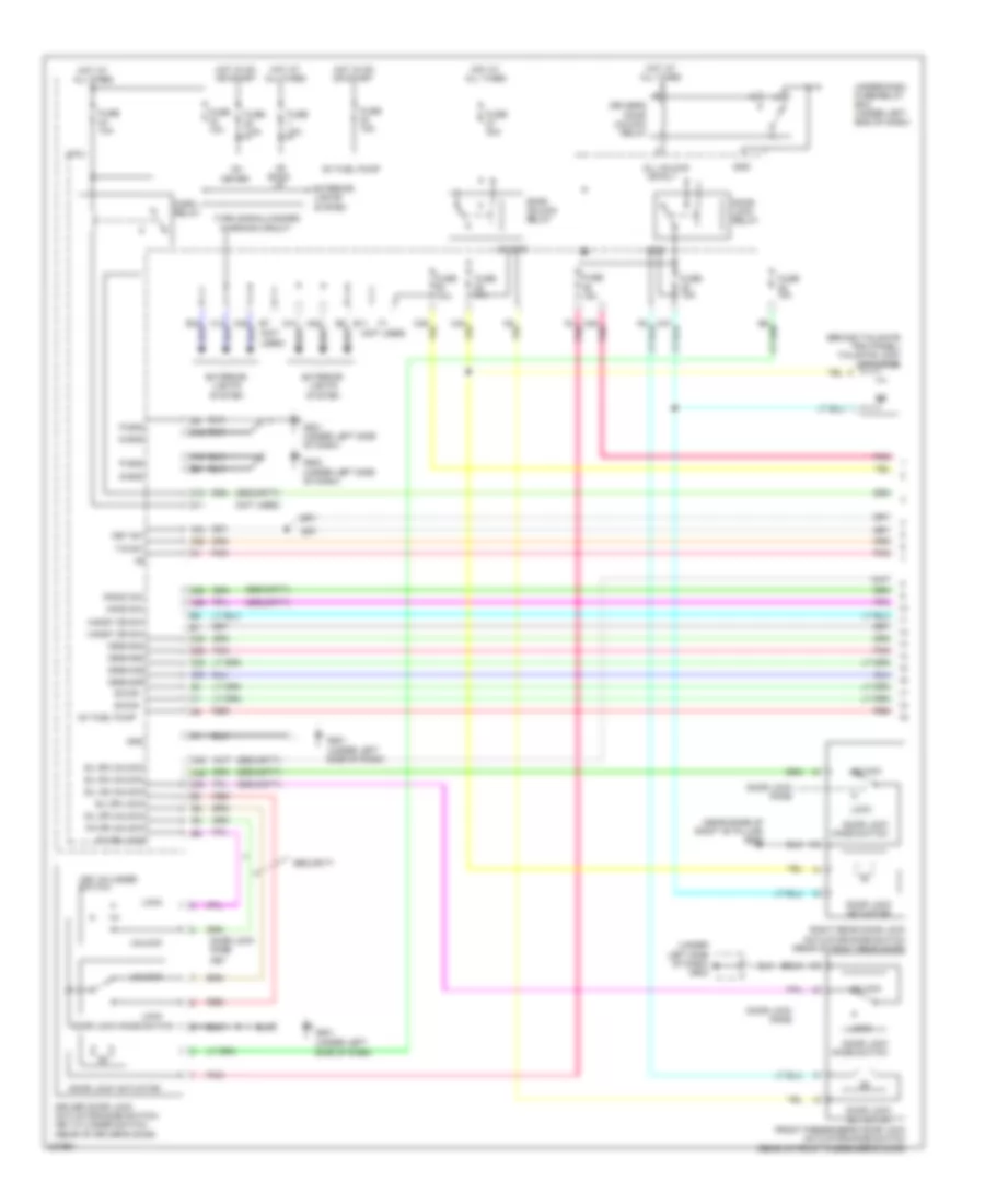 Forced Entry Wiring Diagram 1 of 2 for Honda Fit 2010