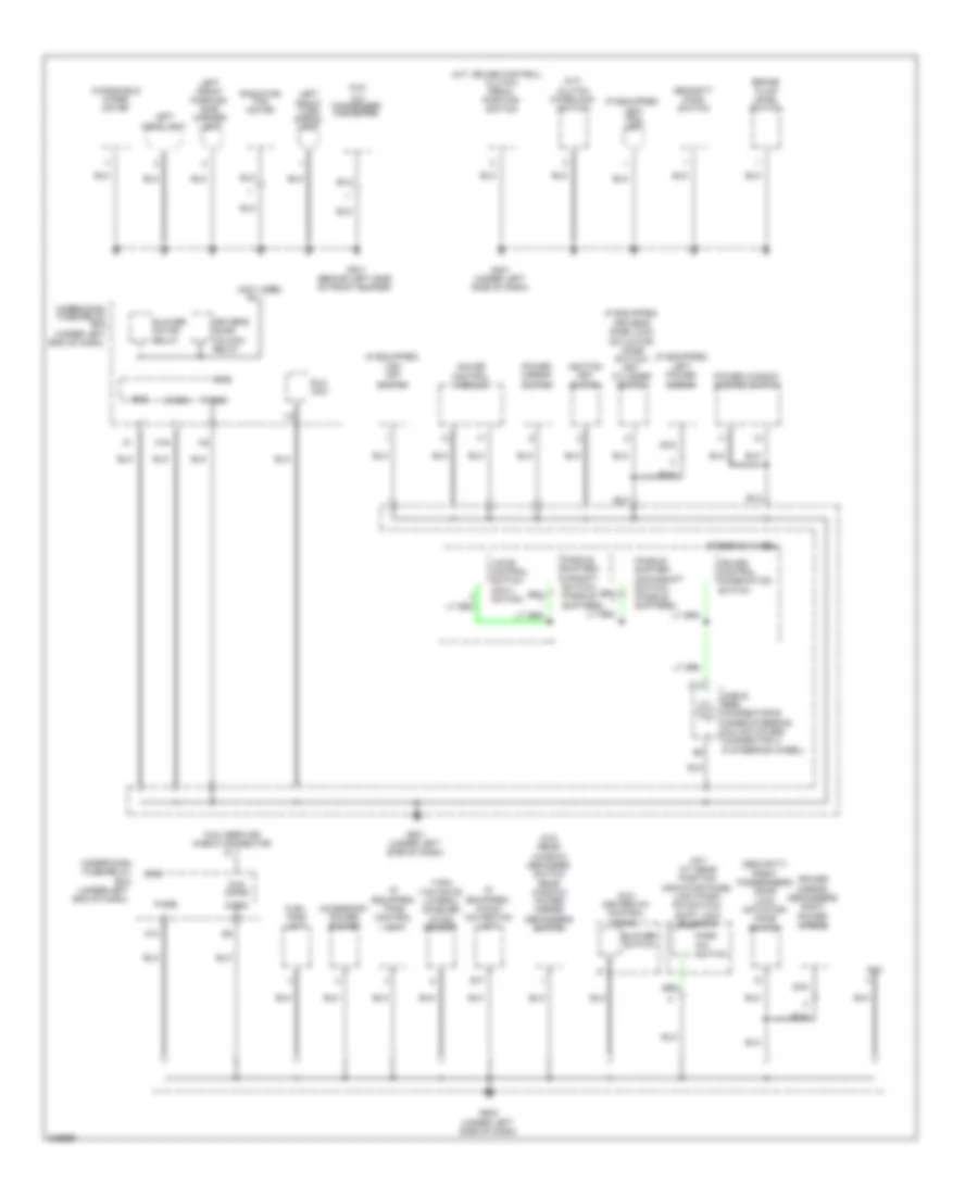 Ground Distribution Wiring Diagram (2 of 3) for Honda Fit 2010