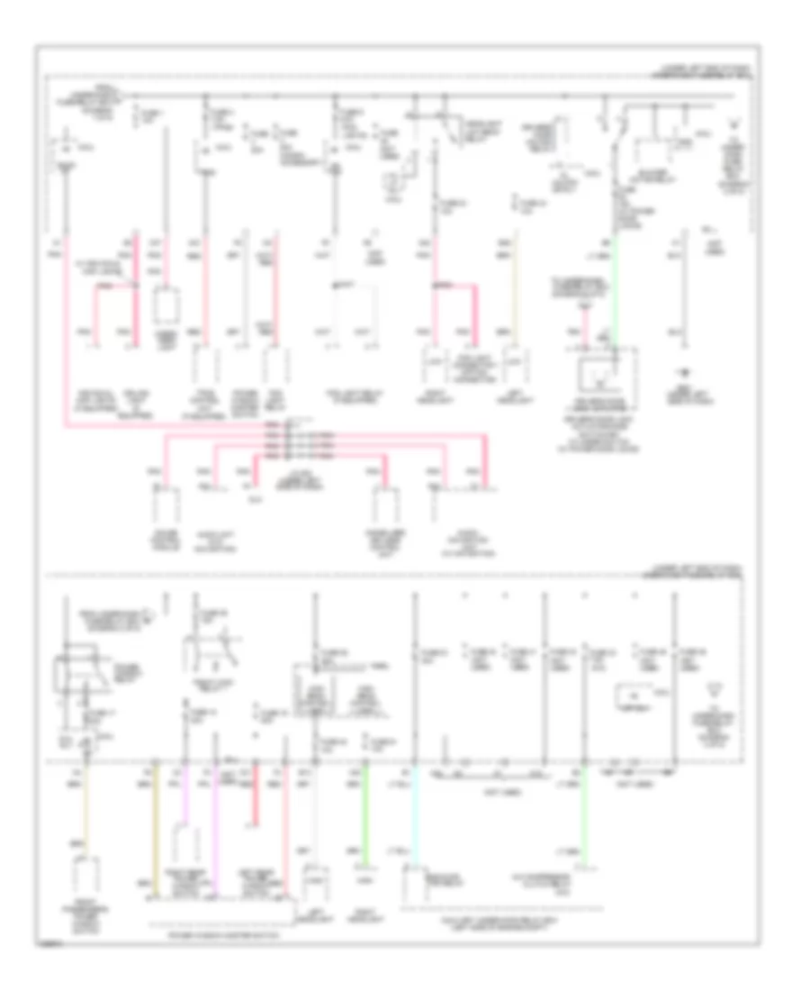 Power Distribution Wiring Diagram 2 of 5 for Honda Fit 2010