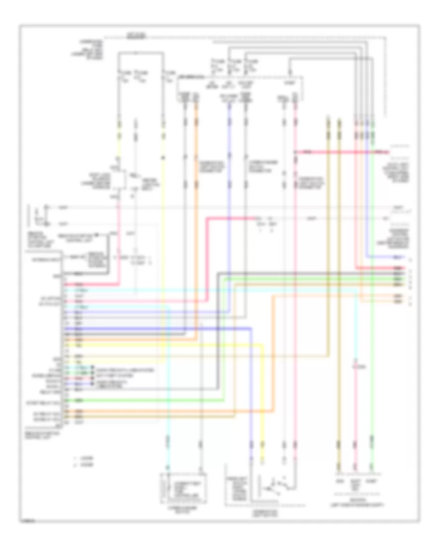 Remote Starting Wiring Diagram (1 of 3) for Honda Civic HF 2012