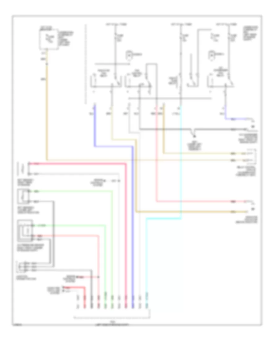 Cooling Fan Wiring Diagram, Hybrid for Honda Civic HF 2012