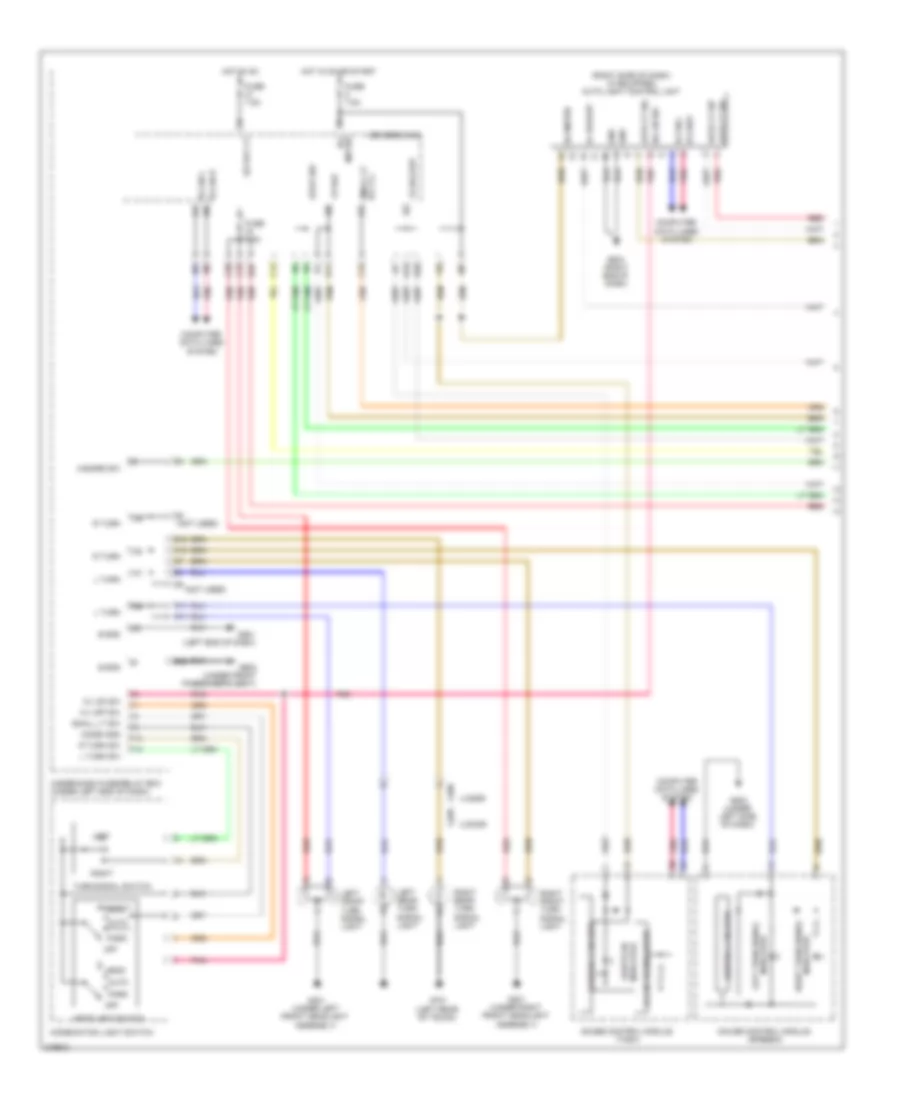 Exterior Lamps Wiring Diagram Except Hybrid 1 of 2 for Honda Civic HF 2012