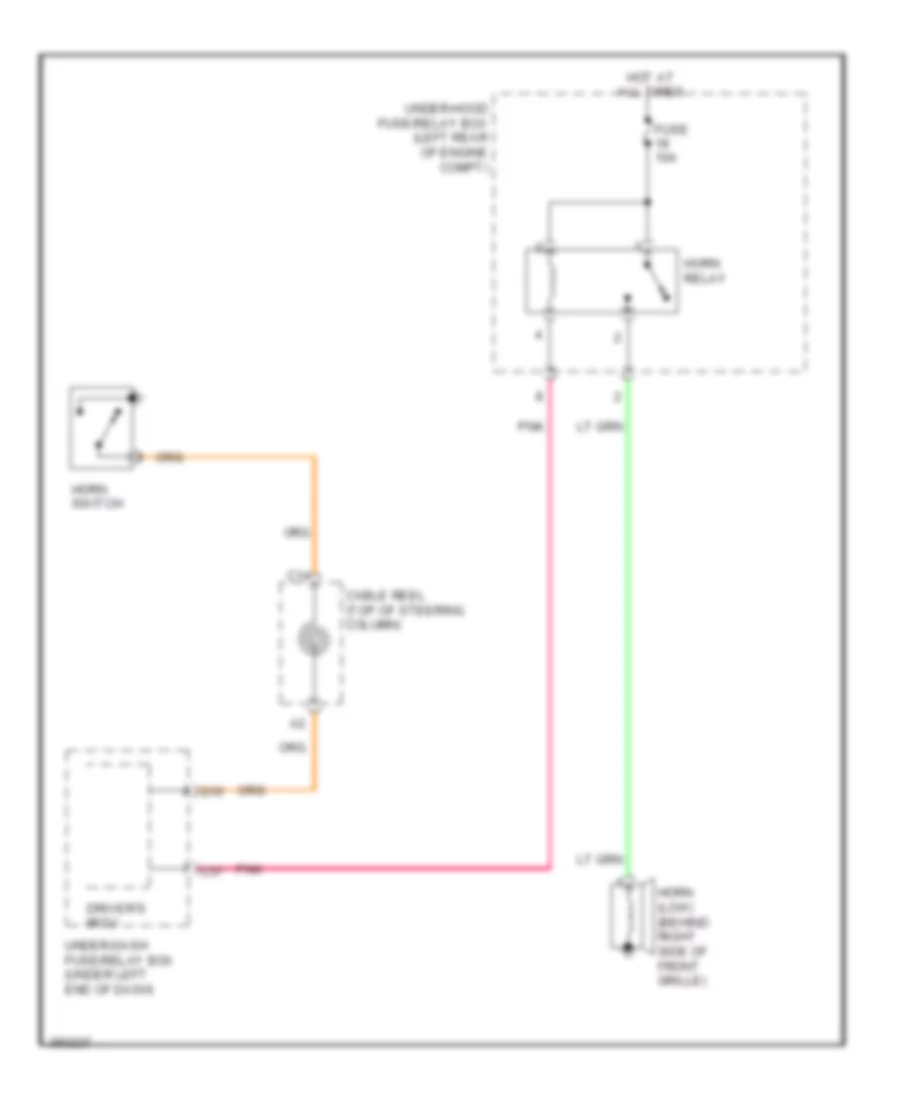 Horn Wiring Diagram Hybrid for Honda Civic HF 2012