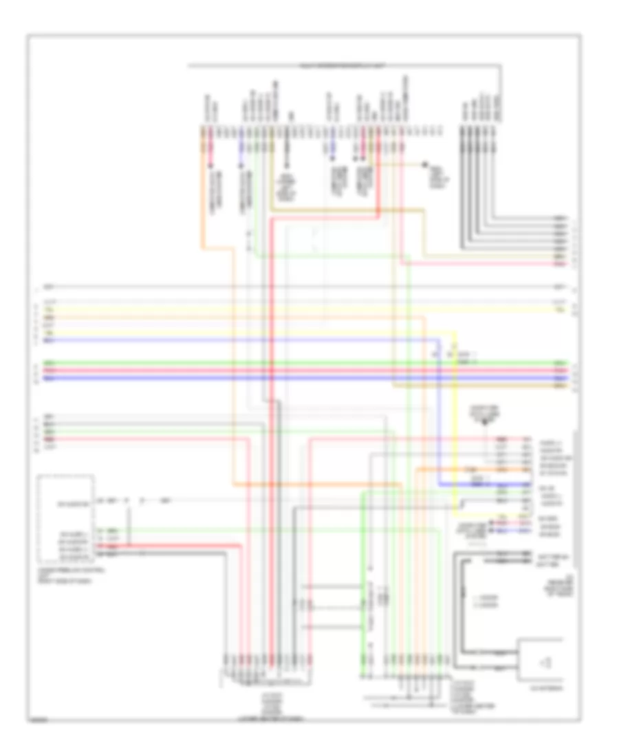 Navigation Wiring Diagram Base Except Hybrid 3 of 4 for Honda Civic HF 2012