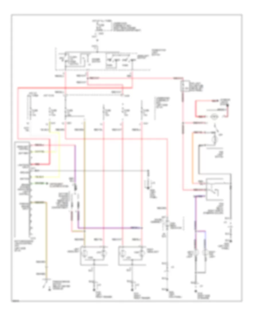 Headlight Wiring Diagram with DRL for Honda Civic VX 1994