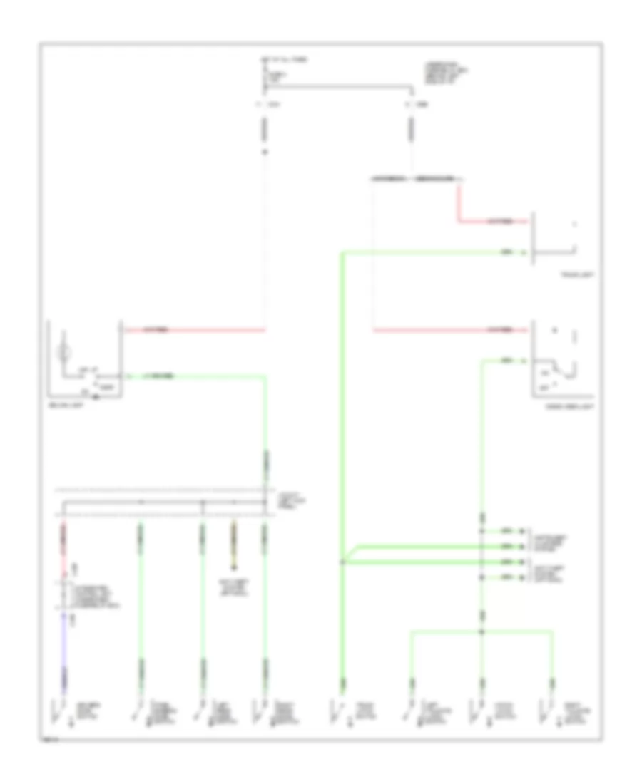 Interior Light Wiring Diagram 2 of 2 for Honda Civic VX 1994