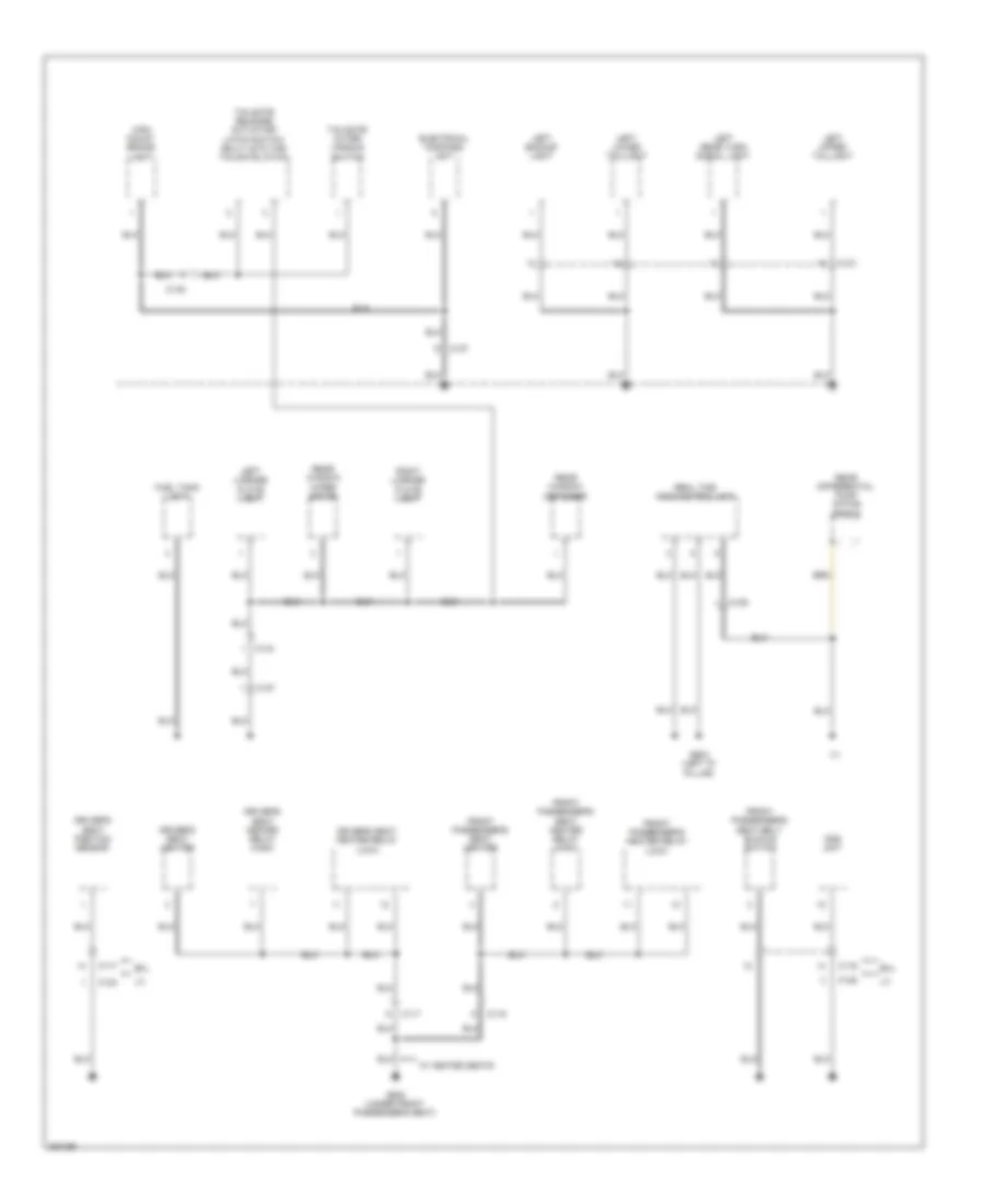 Ground Distribution Wiring Diagram (3 of 4) for Honda CR-V EX 2013
