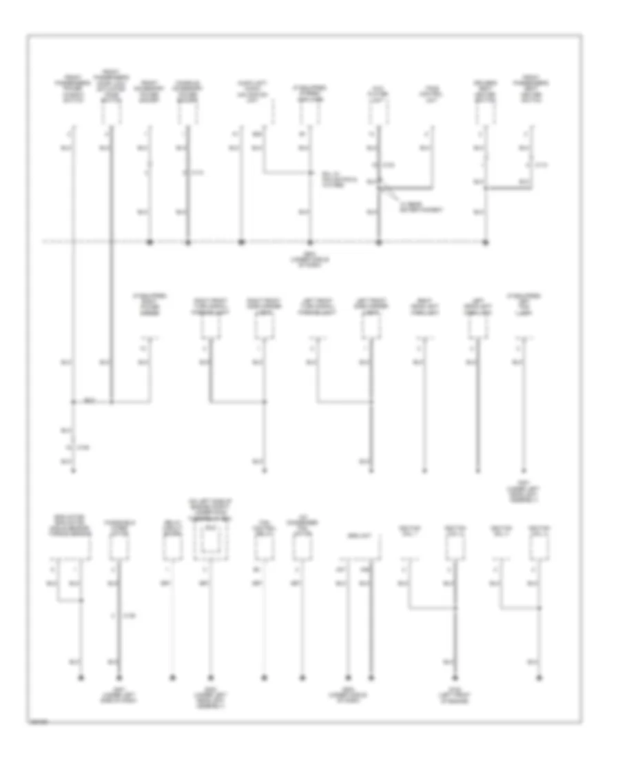 Ground Distribution Wiring Diagram (4 of 4) for Honda CR-V EX 2013