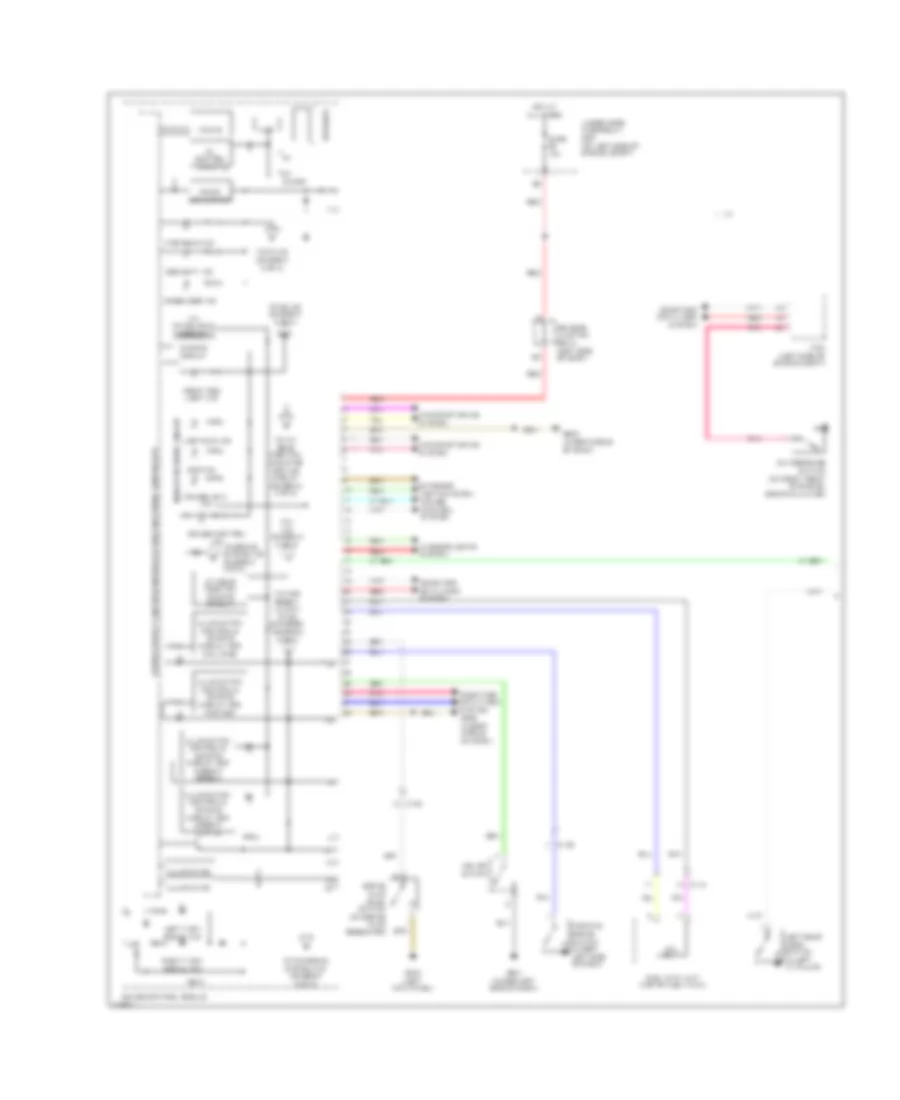 Instrument Cluster Wiring Diagram 1 of 2 for Honda CR V EX 2013