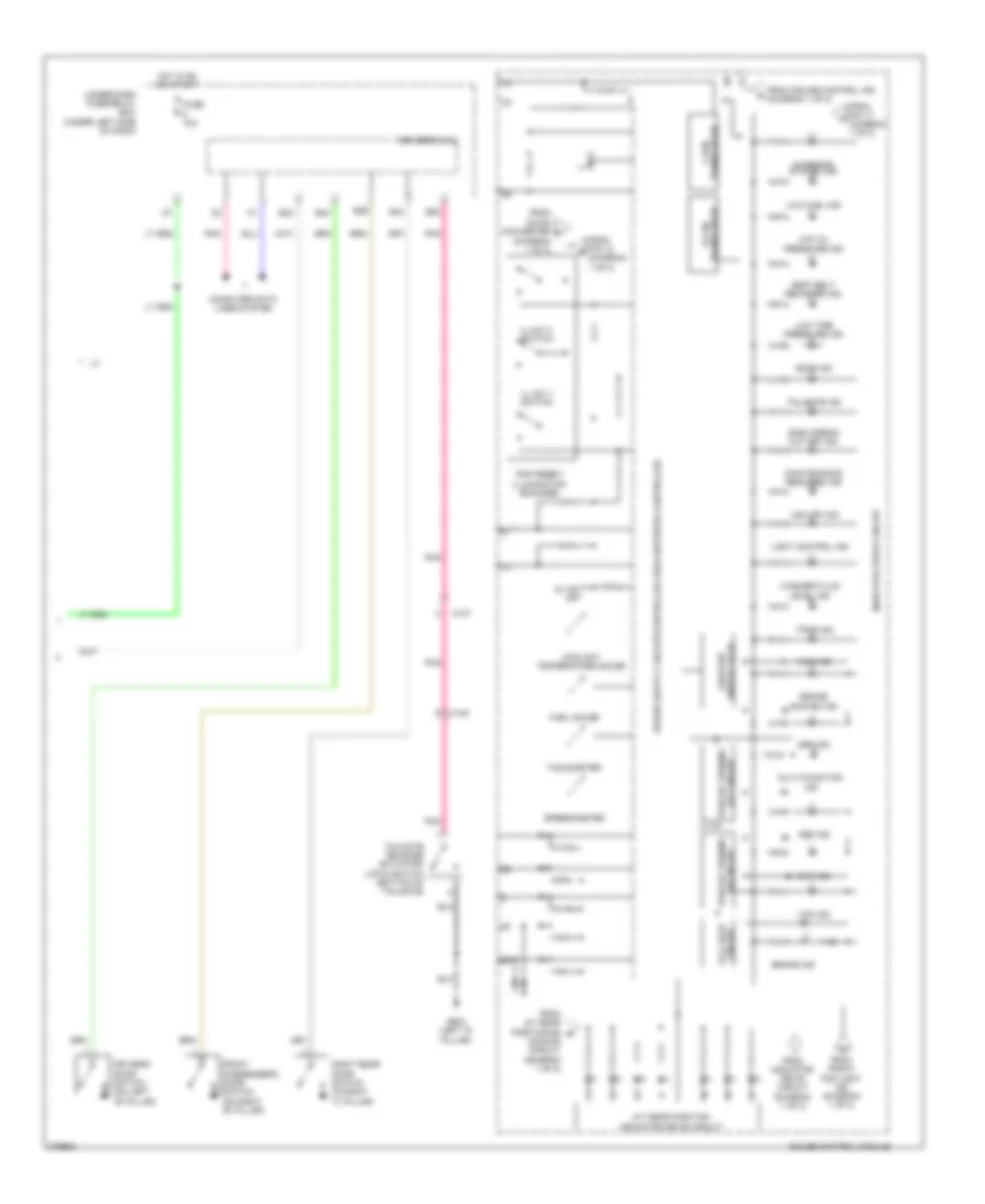 Instrument Cluster Wiring Diagram (2 of 2) for Honda CR-V EX 2013