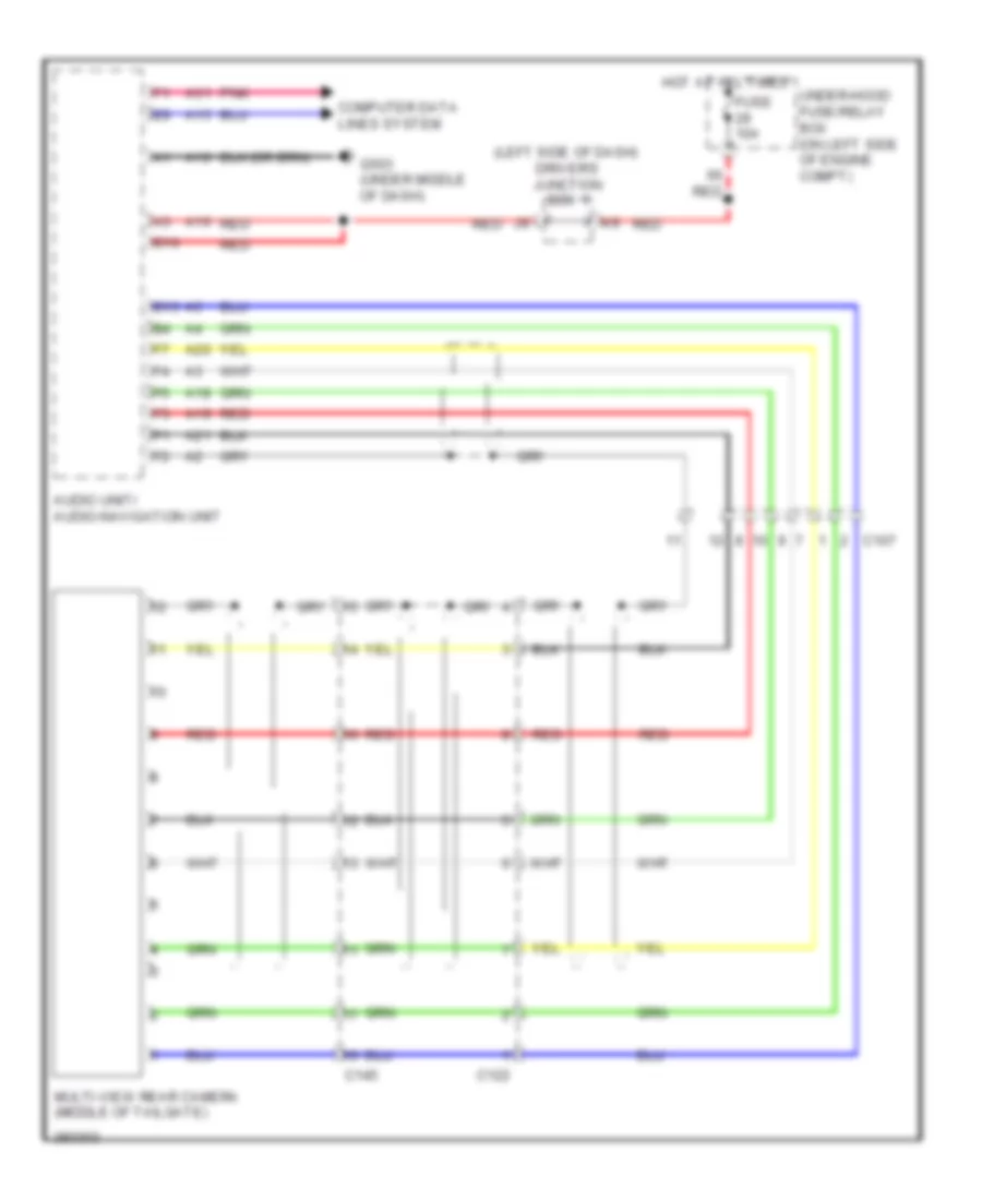 Rear Camera Wiring Diagram for Honda CR V EX 2013