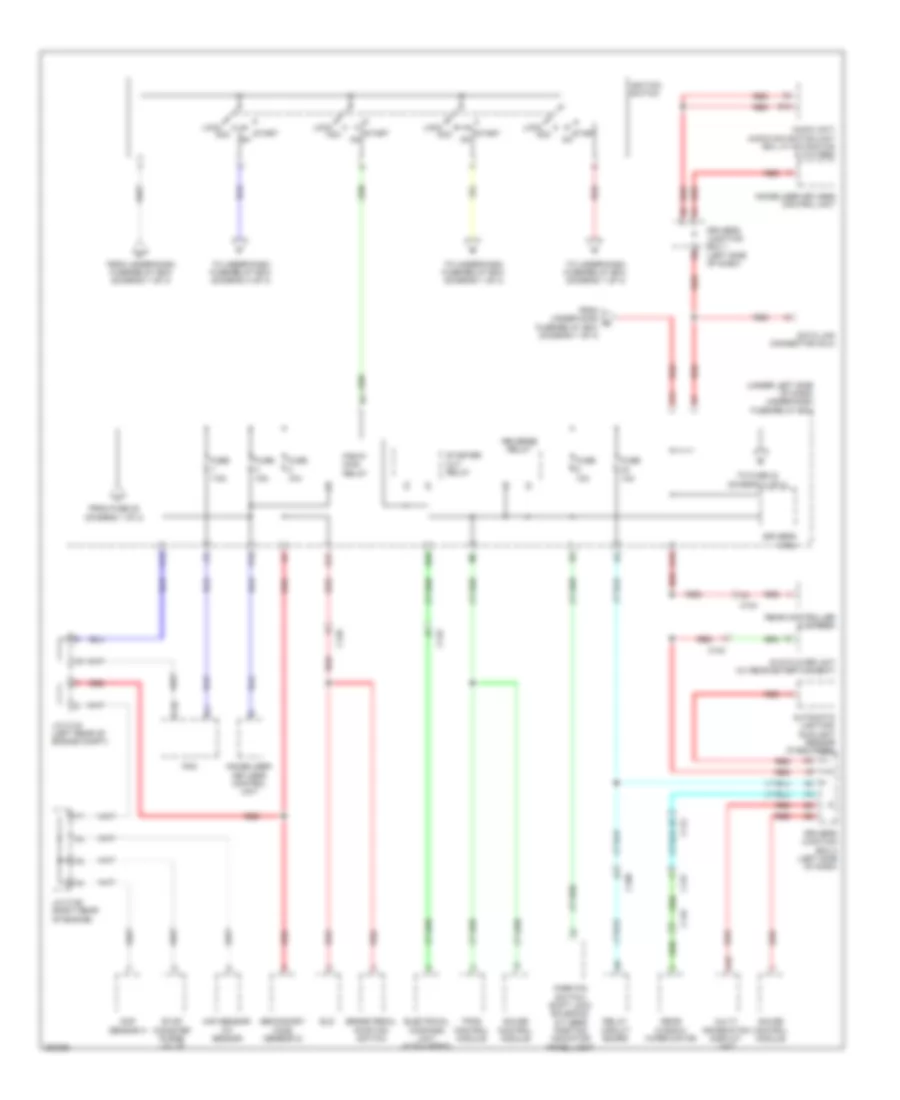 Power Distribution Wiring Diagram 2 of 4 for Honda CR V EX 2013