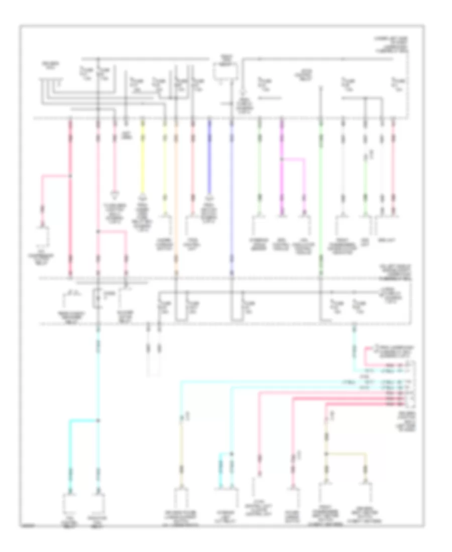 Power Distribution Wiring Diagram 4 of 4 for Honda CR V EX 2013