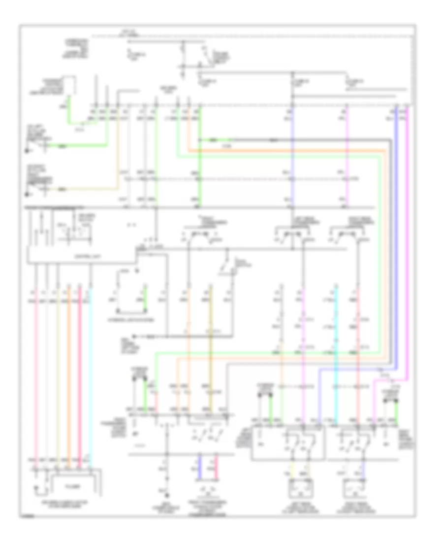 Power Windows Wiring Diagram for Honda CR-V EX 2013