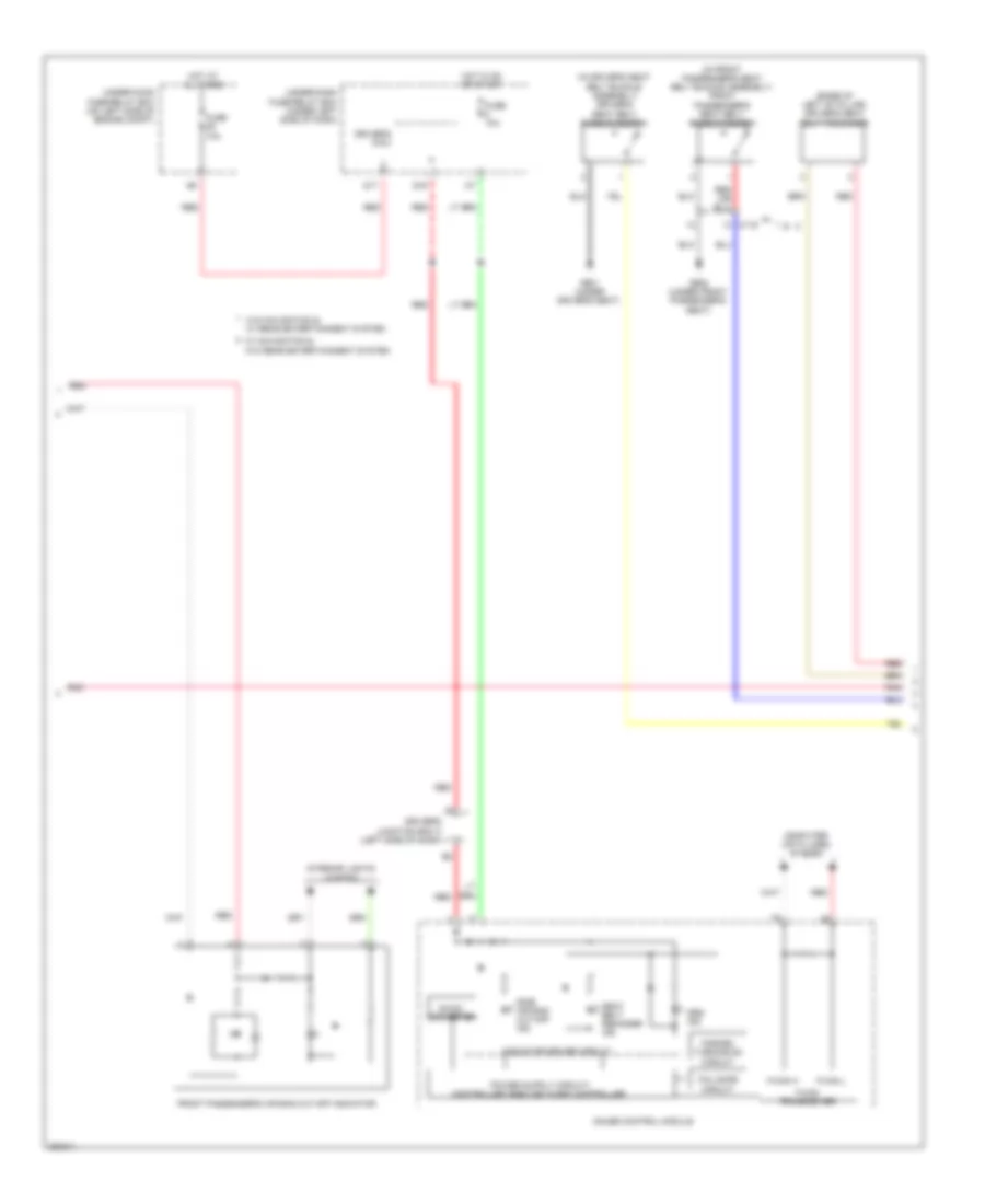 Supplemental Restraints Wiring Diagram (3 of 4) for Honda CR-V EX 2013