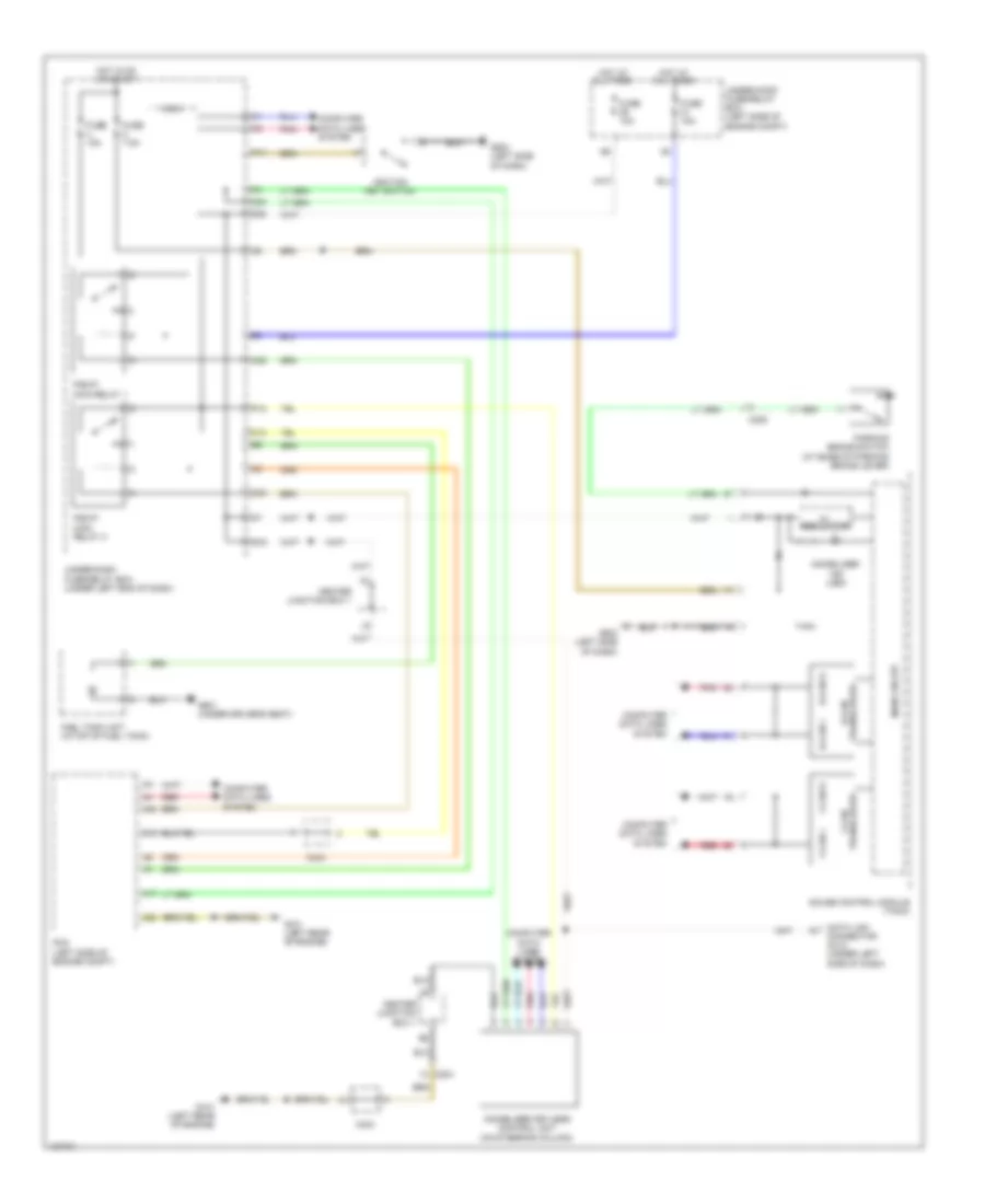 Immobilizer Wiring Diagram, Except Hybrid for Honda Civic HF 2014