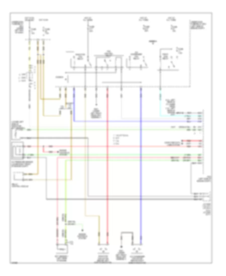 Cooling Fan Wiring Diagram Except Hybrid for Honda Civic HF 2014