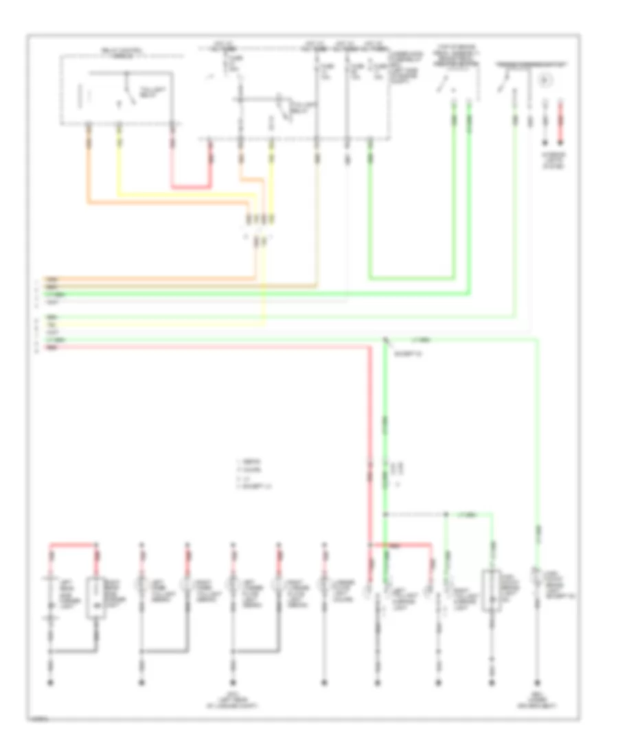Exterior Lamps Wiring Diagram, Except Hybrid (2 of 2) for Honda Civic HF 2014