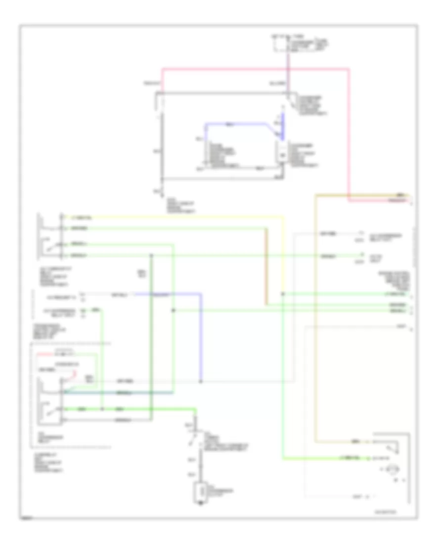 3 2L A C Wiring Diagram 1 of 2 for Honda Passport DX 1994