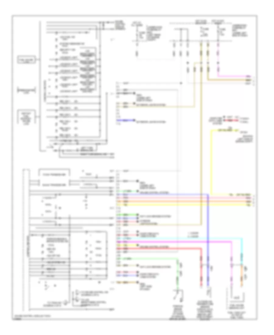 Instrument Cluster Wiring Diagram Except Hybrid 1 of 2 for Honda Civic Hybrid 2012