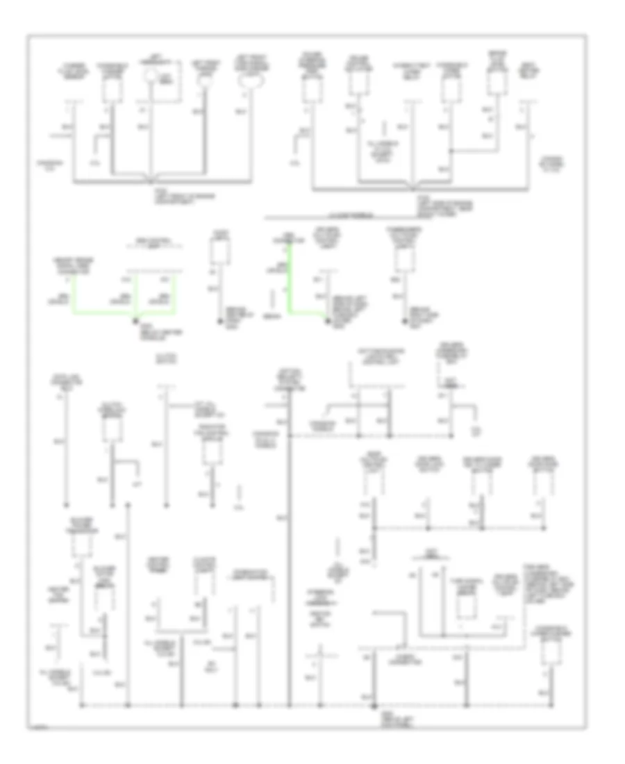 Ground Distribution Wiring Diagram 3 of 6 for Honda Accord DX 2001