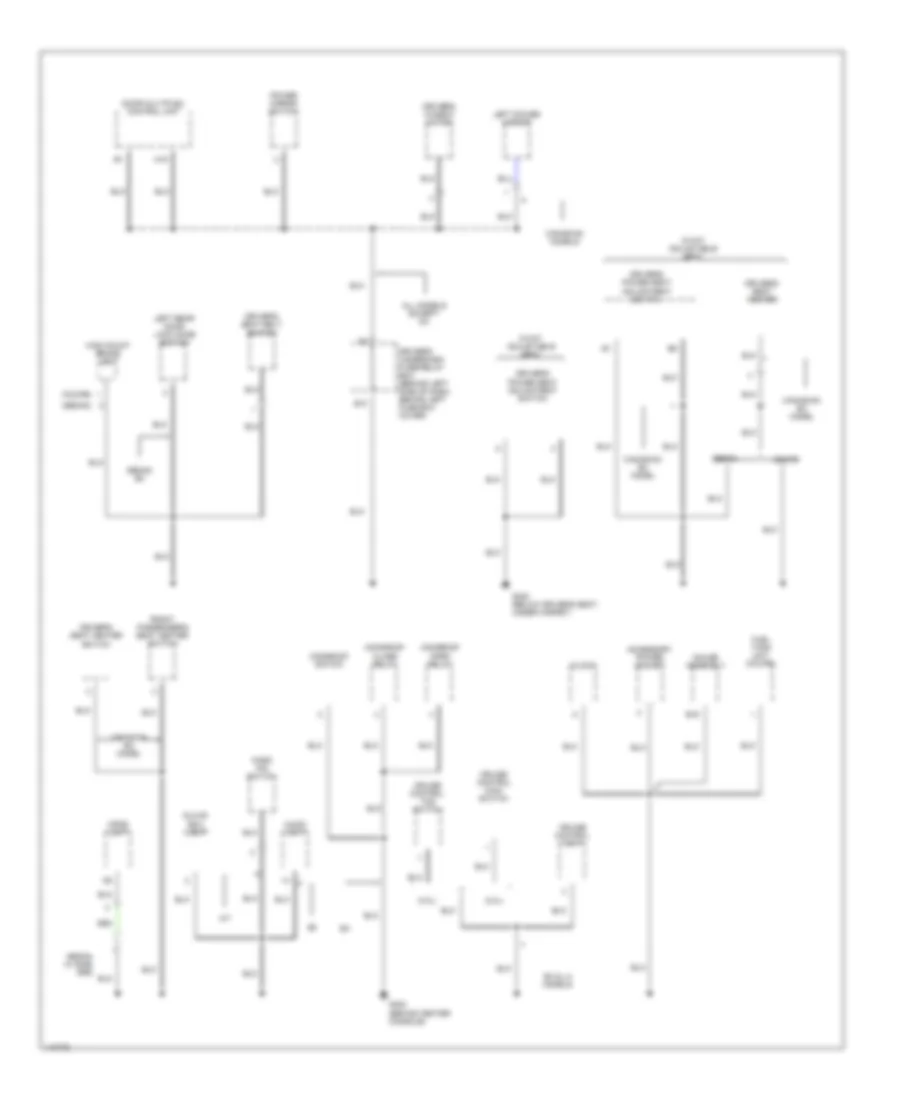 Ground Distribution Wiring Diagram 4 of 6 for Honda Accord DX 2001