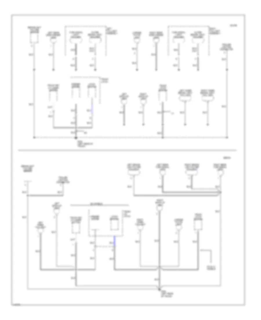 Ground Distribution Wiring Diagram 6 of 6 for Honda Accord DX 2001