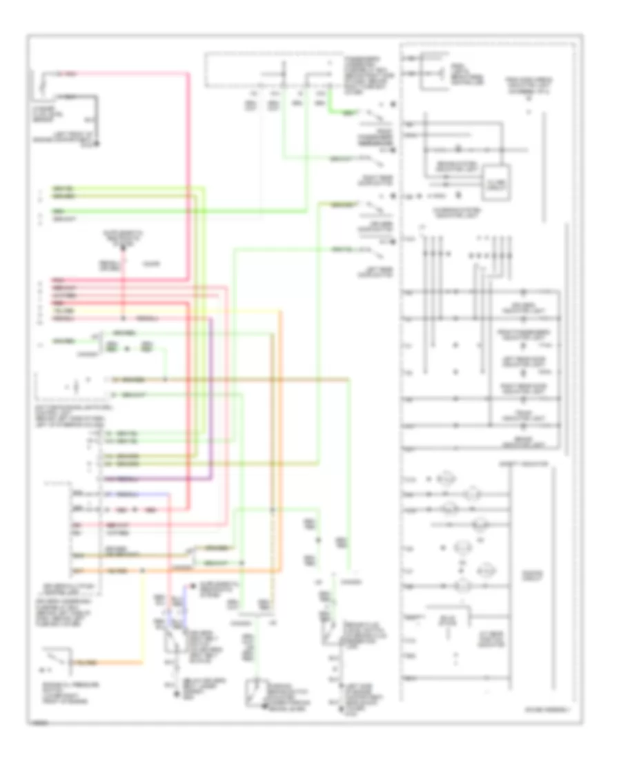 3 0L Instrument Cluster Wiring Diagram 2 of 2 for Honda Accord DX 2001
