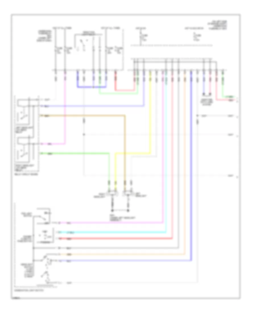 Headlights Wiring Diagram 1 of 2 for Honda CR V LX 2013