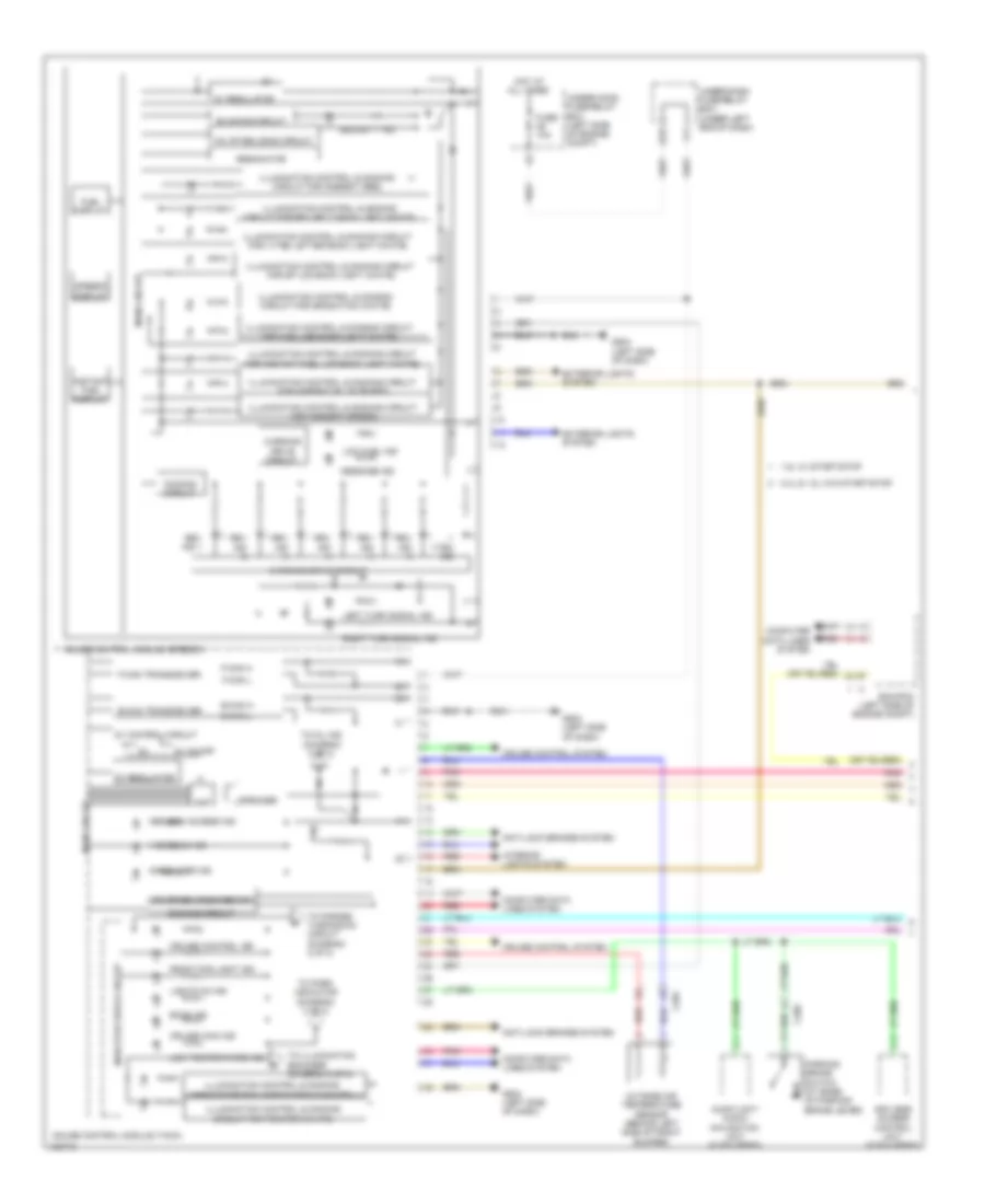 Instrument Cluster Wiring Diagram Except Hybrid 1 of 2 for Honda Civic Hybrid 2014
