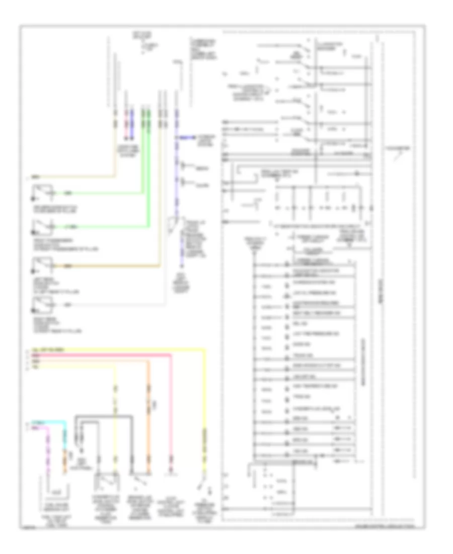 Instrument Cluster Wiring Diagram Except Hybrid 2 of 2 for Honda Civic Hybrid 2014