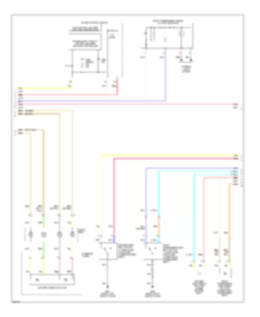 Supplemental Restraints Wiring Diagram 2 of 4 for Honda CR V LX 2007