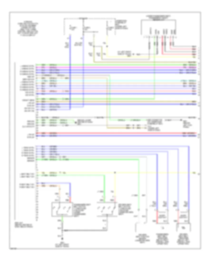 Supplemental Restraints Wiring Diagram 1 of 2 for Honda S2008 2000
