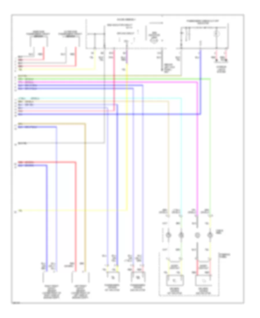 Supplemental Restraints Wiring Diagram 2 of 2 for Honda S2008 2000