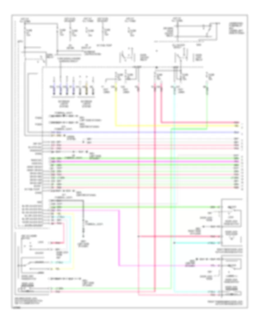 Forced Entry Wiring Diagram 1 of 2 for Honda Insight EX 2010