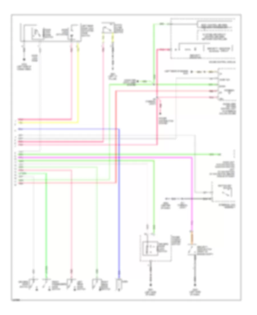 Forced Entry Wiring Diagram 2 of 2 for Honda Insight EX 2010