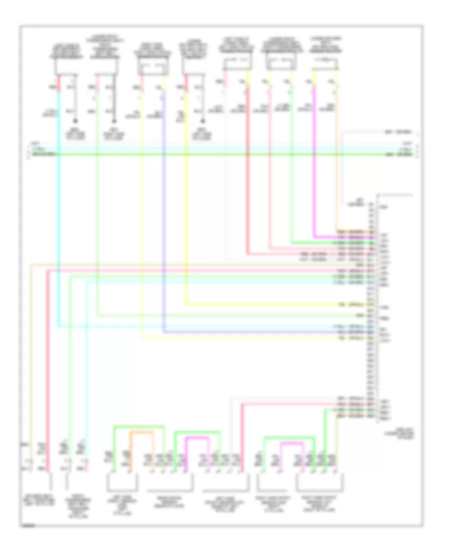 Supplemental Restraints Wiring Diagram (2 of 3) for Honda Insight EX 2010