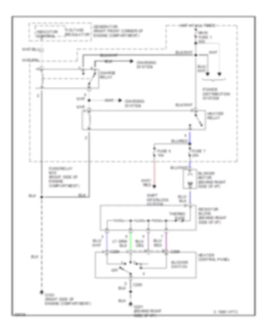 Heater Wiring Diagram for Honda Passport LX 1994