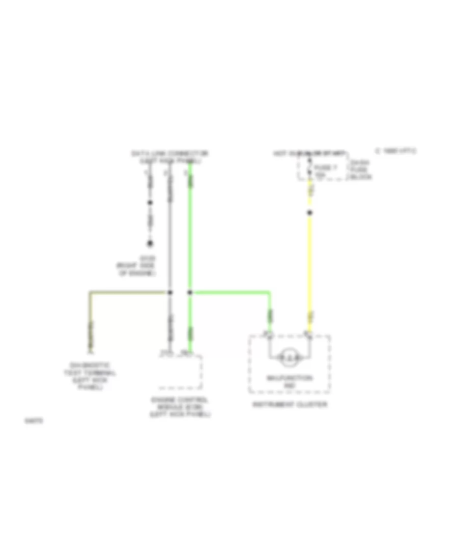 Data Link Connector Wiring Diagram for Honda Passport LX 1994