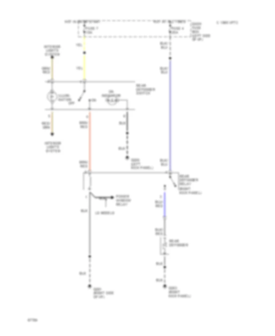 Defogger Wiring Diagram for Honda Passport LX 1994