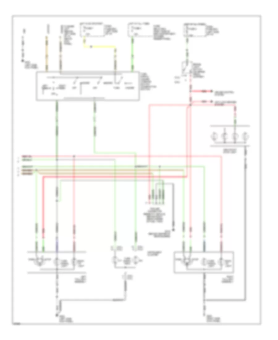 Exterior Light Wiring Diagram 2 of 2 for Honda Passport LX 1994