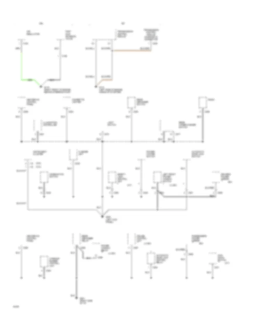 Ground Distribution Wiring Diagram 3 of 4 for Honda Passport LX 1994